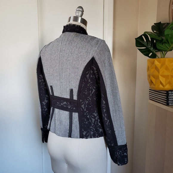 WHBM Timeless Herringbone Blazer Size 2! - Picture 8 of 13